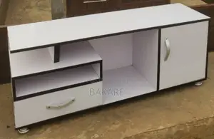 Neat Tv Shelf (White Color MDF Board)