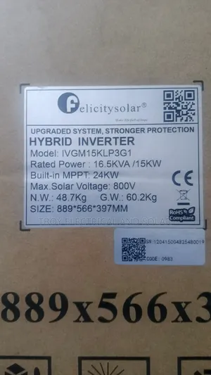 Felicity 15kw 3phase Hybrid Inverter