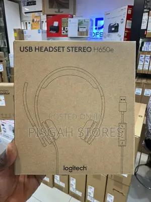Original Logitech H650e Headset Stereo With Noise Cancelling Mic