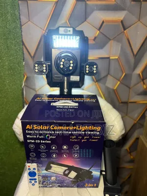 Ai Solar Camera +Lighting 3 in 1 4g 3lens Eseecloud App