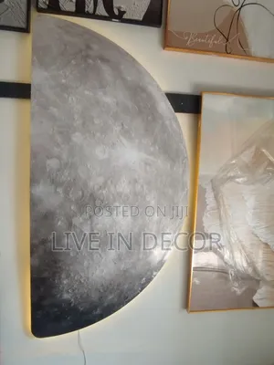Half Moon Art With Light Remote