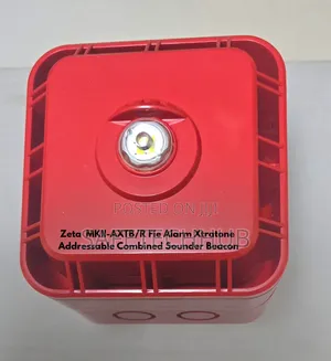 Zeta Mkii-axtb/R Fire Alarm Xtratone Addressable Red Sounder Beacon
