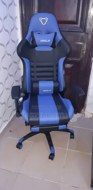 Blue and Black Gaming Chair