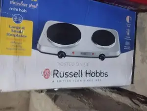 Russell Hobbs 2 Plate Mini Electric Hob - White