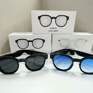 Aimb-S1 Smart Glass 8mp Hd Camera Video Ai Chatgpt Enc Bt Call, 3 Lens