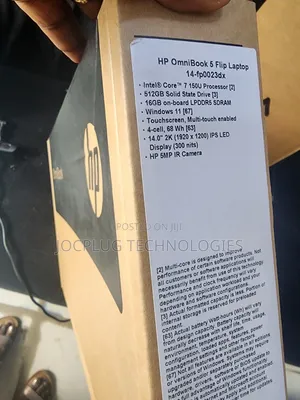 New HP OmniBook 5 Flip 14-fp0023dx 16GB Intel Core Ultra 7 SSD 512GB