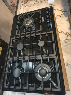 Original Bosch New Design Premium 5 Burners Black Stainless Cooker