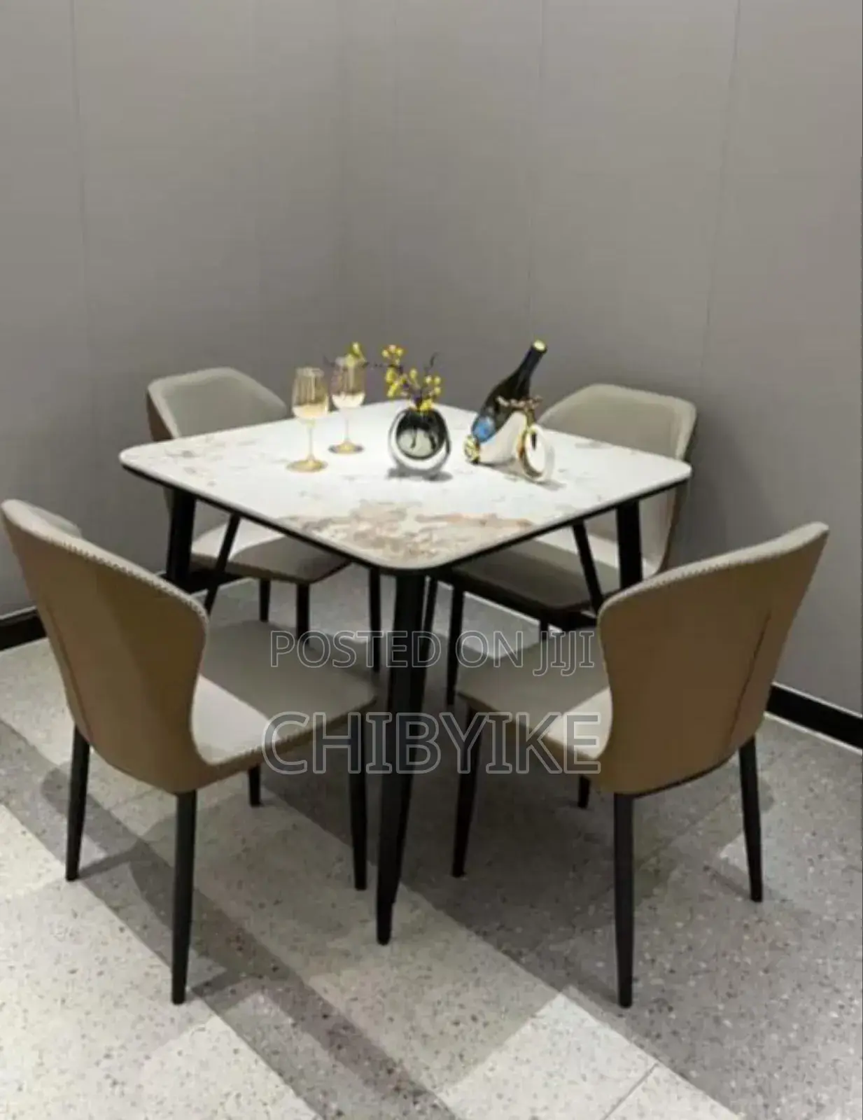 Marble Dining Set's Pin Legs