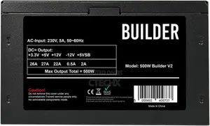 Cit Builder 500w Power Supply, Non Modular. 12cm Cooling Fan