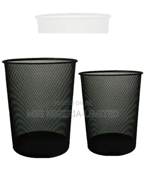 Big Metal Mesh Dustbin Black for Home,Office Hotel Restaurant