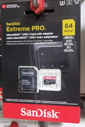 64gb Extreme Pro Microsdxc Uhs-I Card (With Adapter)