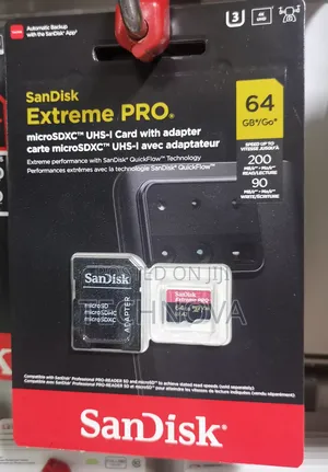 64gb Extreme Pro Microsdxc Uhs-I Card (With Adapter)