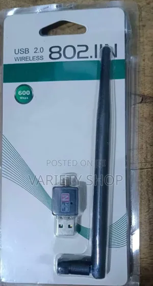 Usb 2.0 Wireless Adapter With Antenna, Offering Speeds Up to 600 MBPS