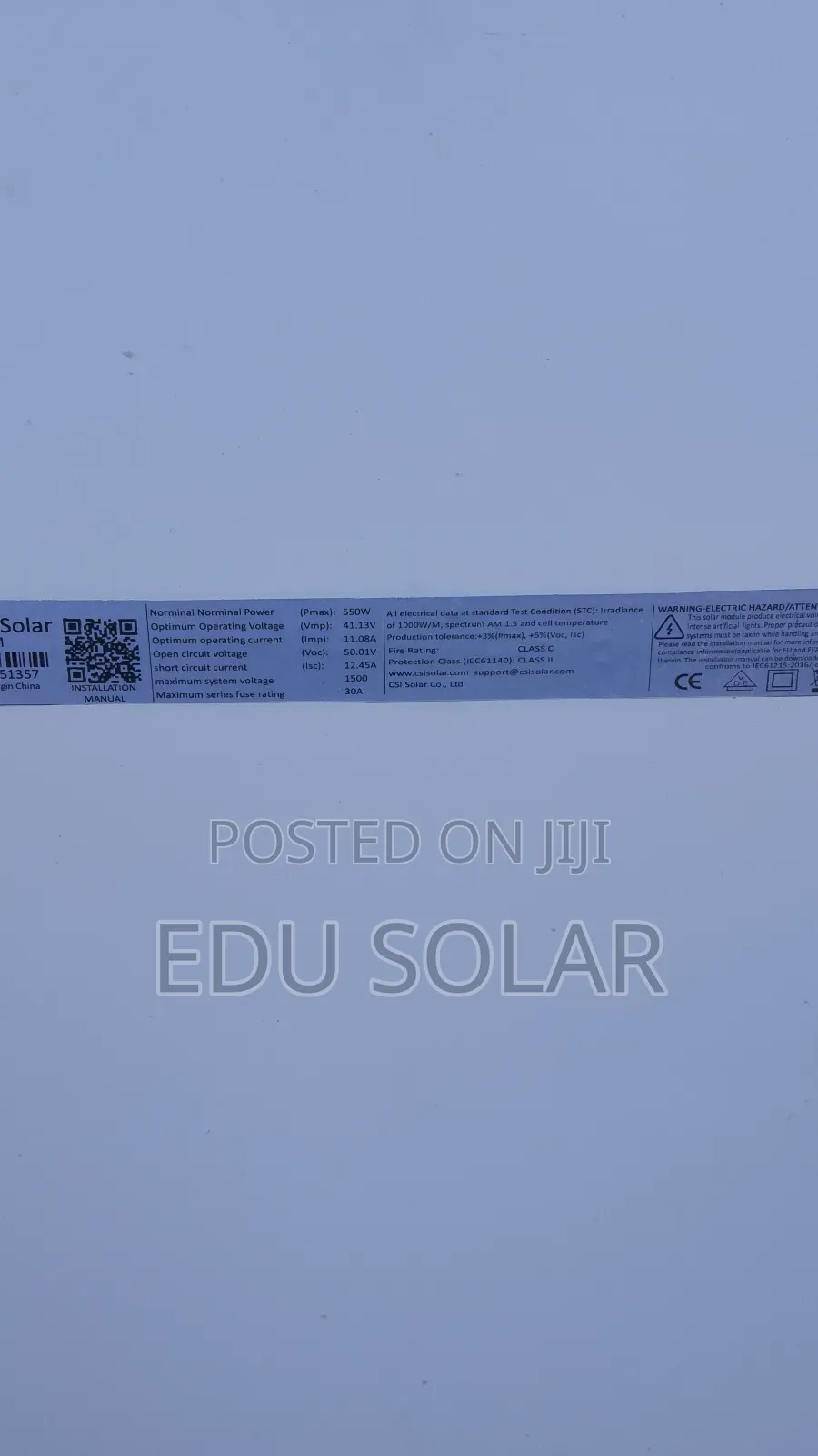 Solar Panel 550w