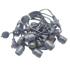 Waterproof Outdoor Hanging Bulb Holder String Cable