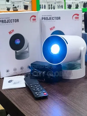 Hy300 Pro Max Inbuilt Battery Projector Android 13 Wifi 6 Bt5.2 130"