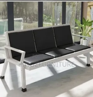 3-Seater Metal Frame Reception Chair
