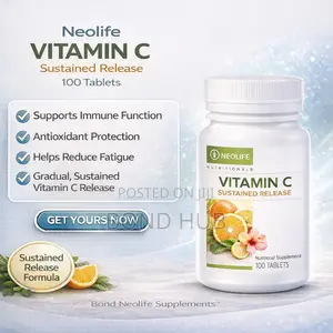 Vitamin C Sustained Release 100 Tablets Single. 8 Oranges in 1 Tablet