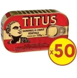 Titus Sardine in Vegetable Oil - 125g - A Carton of 50 PCS