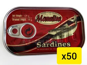 Monalisa Sardine in Vegetable Oil - 125g - A Carton of 50 PCS