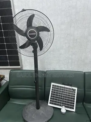 16 Inches Solar Rechargeable Fan With Bulb