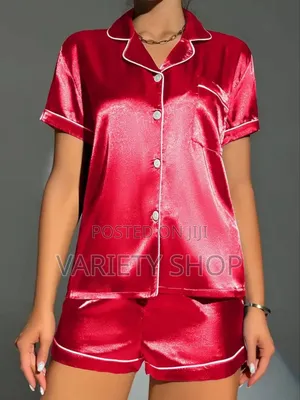 Ladies Night Wear Women Satin Pyjamas, Party Pyjamas Set
