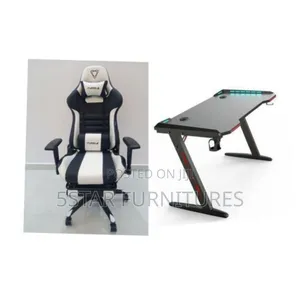 Set of Executive Office Gaming Chair + Gaming Desk