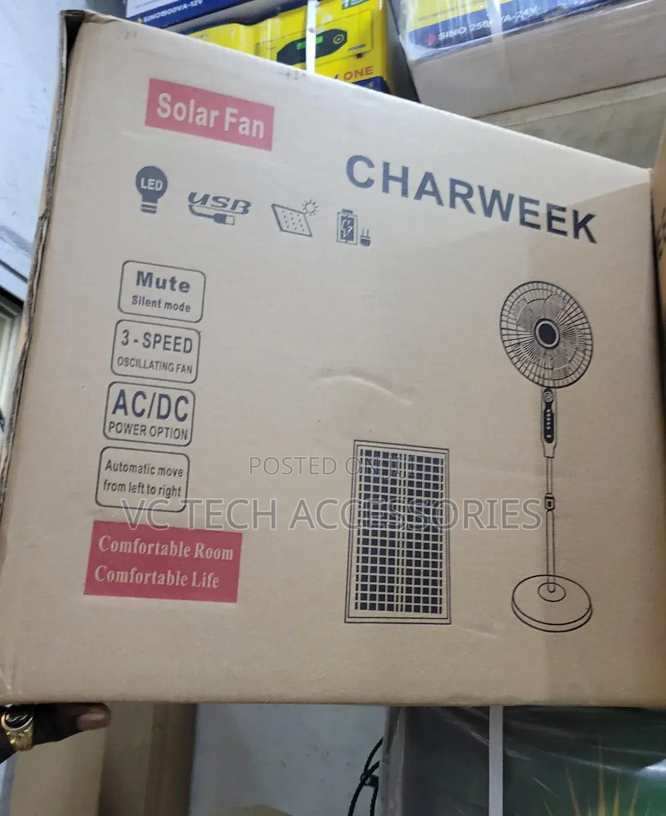 Charweek Solar Fan