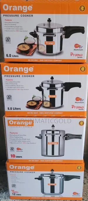 Orange Pressure Cooker (8.0 Liters)