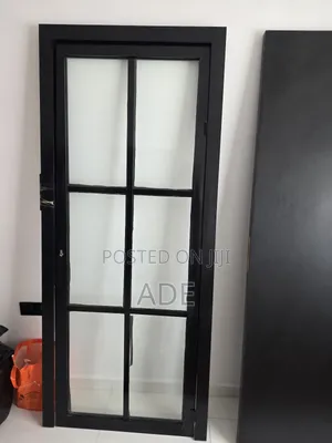 Door (2 in Total - One Glass Aluminum, One Wood)