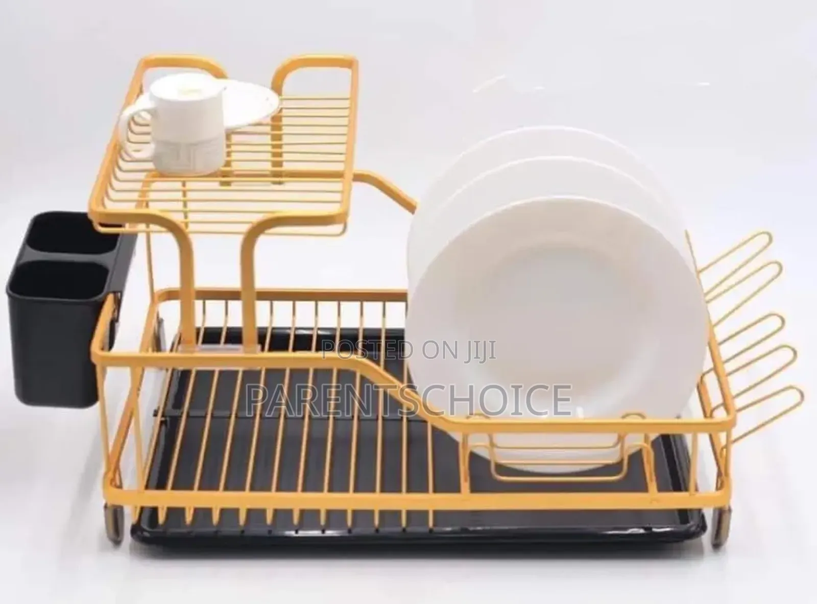 Kitchen Dish Drainer Rack Set - Stainless Steel