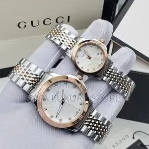Gucci Luxury Stainless Steel Couple Wristwatches. N130k Each