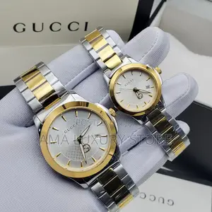 Gucci Luxury Stainless Steel Couple Wristwatches. N130k Each