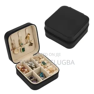 Portable Leather Jewelry Box