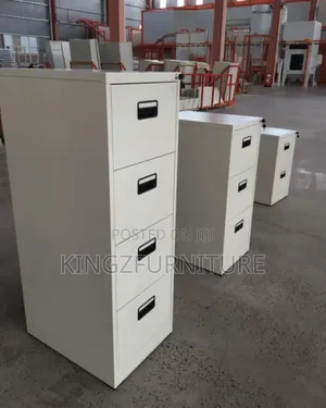 A 4-Drawer Metal Office Filing Cabinet,
