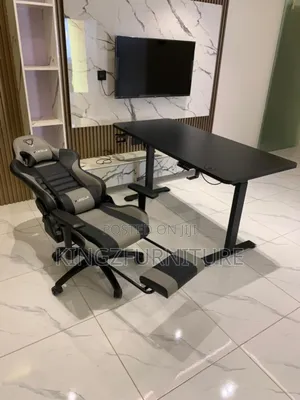 1.6 Meter Adjustable Desk and Executive Gaming Chair Set