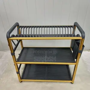 Aluminum Rust Quality 3 Tiers Dish Rack