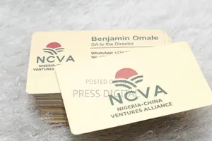 Custom Executive Metallic Business Card