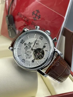 Patek Leather Automatic Wristwatch