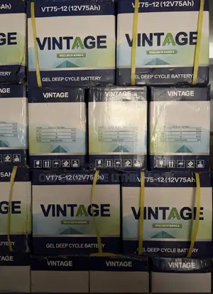12v-75ah Vintage Solar Gel Battery Best Importer and Distributor