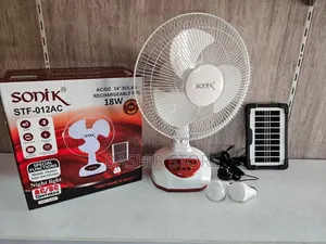 Sonik 14" Solar Rechargeable Fan