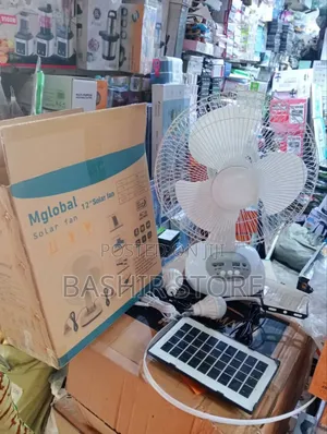 12-Inch Rechargeable Solar Fan