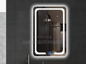 80 by 60 Curved Edge Rectangle Mirror