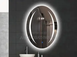 80 by 60cm Oval Mirror