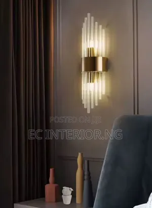 Gold/Black Stainless Steel Crystal Wall Sconce For Living Room,
