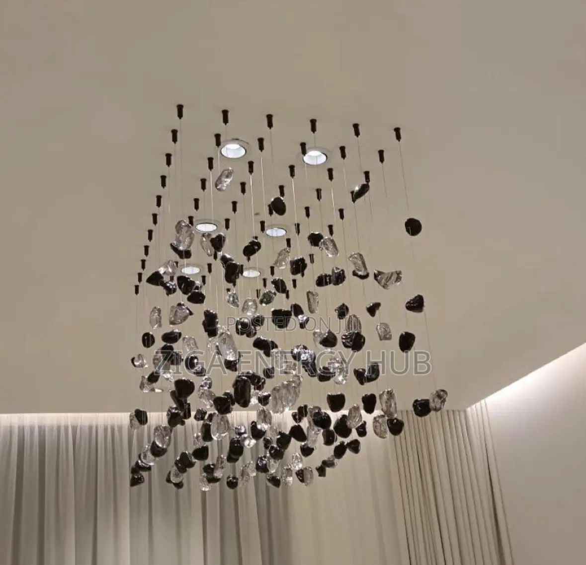 Exotic Stoned Chandelier Light