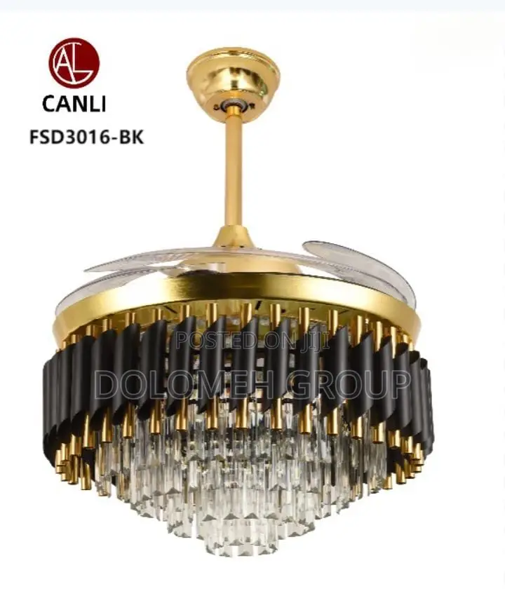 Crystal Chandelier With Fan