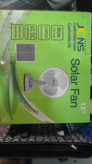12 Inches Solar Fan With Solar Panel (Ac/Dc) – Works Without Light