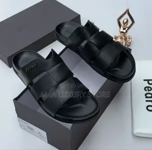 Pedro Genuine Leather Men's Luxury Designer Slippers