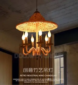 Retro Hemp Chandelier